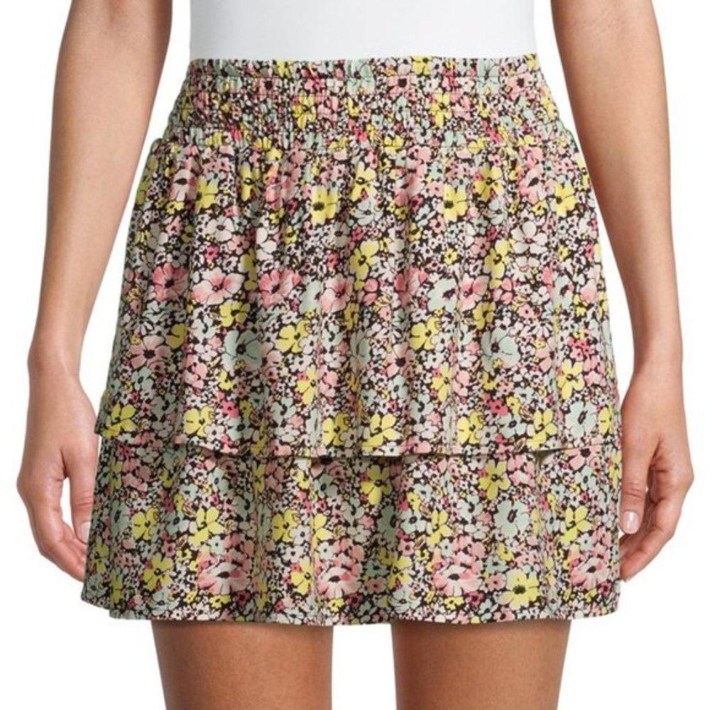 No Boundaries Juniors' Smocked Mini Skirt XL 15-16